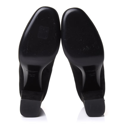 Saint Laurent Kid Scamosciato Babies 90 Pumps 40.5 Black 5 of 9