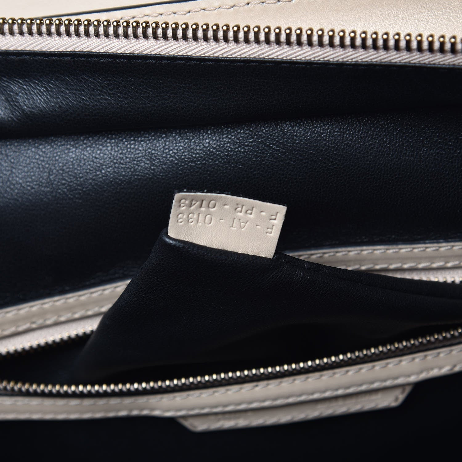 Celine Satin Calfskin Mini Bi-Color Luggage Powder Black 7 of 12