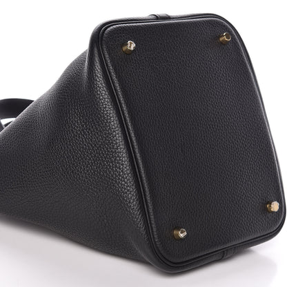Hermes Taurillon Clemence Picotin Lock 22 MM Black 6 of 11