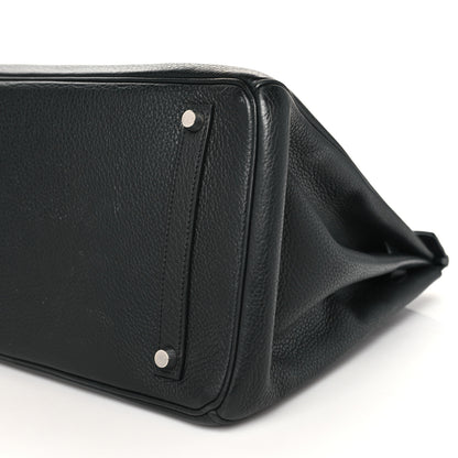 Hermes Taurillon Clemence Birkin 35 Black 10 of 15