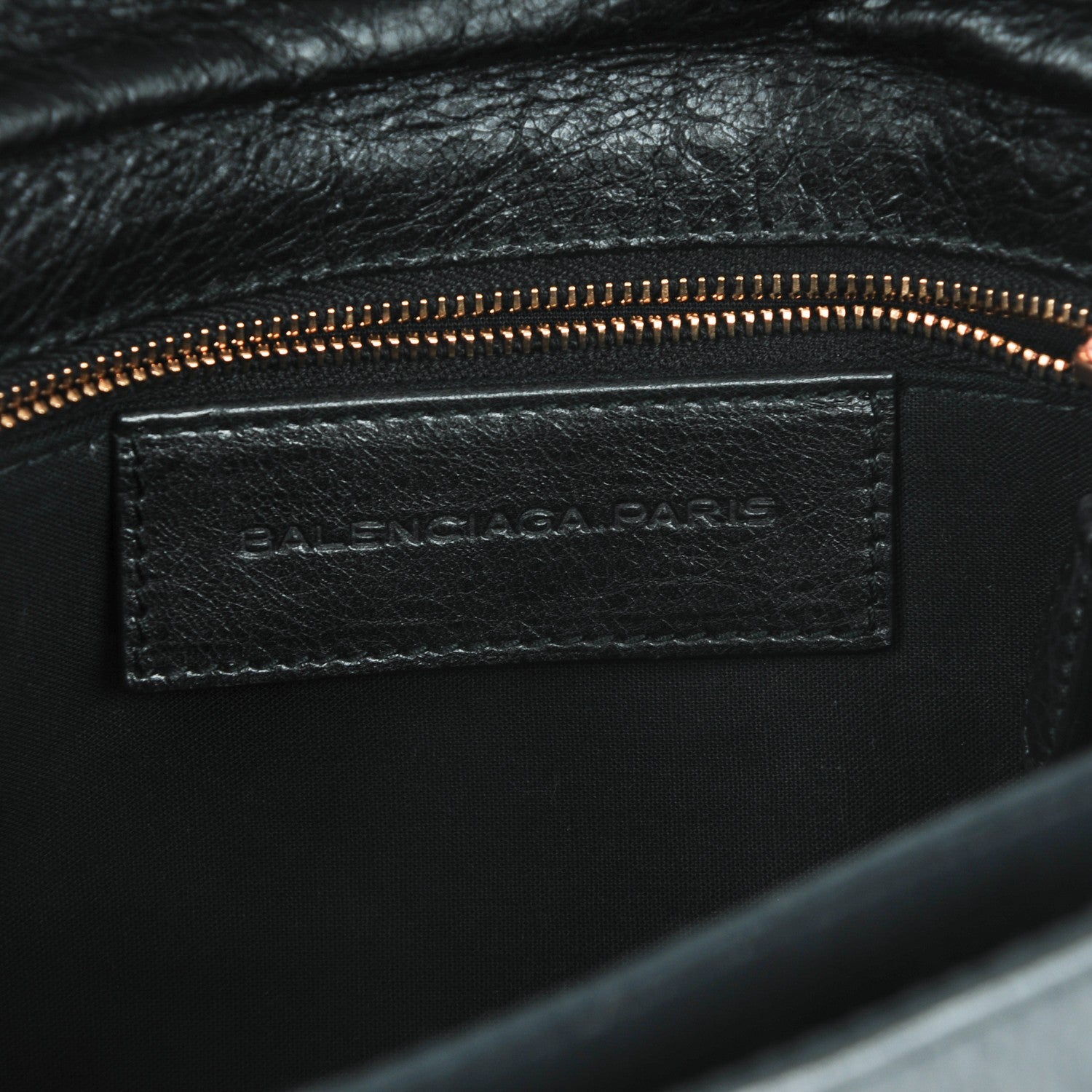 Balenciaga Agneau Giant 12 Rose Gold Hardware Envelope Clutch Black 6 of 7