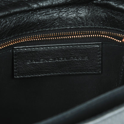 Balenciaga Agneau Giant 12 Rose Gold Hardware Envelope Clutch Black 6 of 7