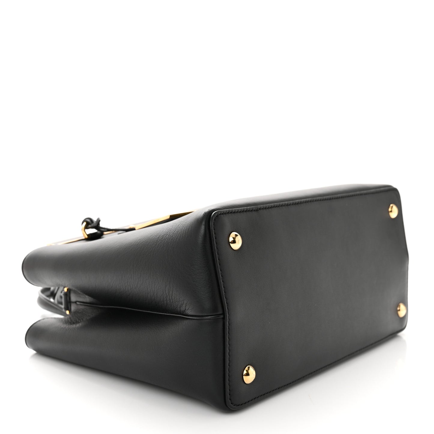 Vitello Dolce Century Petite 2Jours Tote Black Carbone