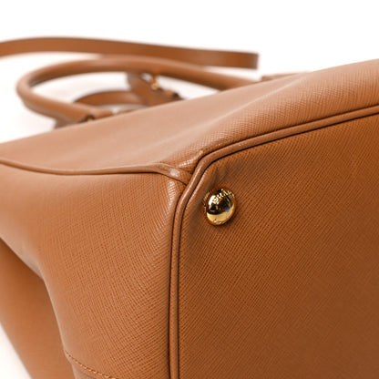 Prada Saffiano Lux Large Galleria Double Zip Tote Caramel 9 of 12