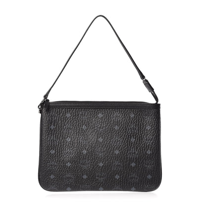 MCM Visetos Liz Shopper Tote Pouch Black 1 of 7