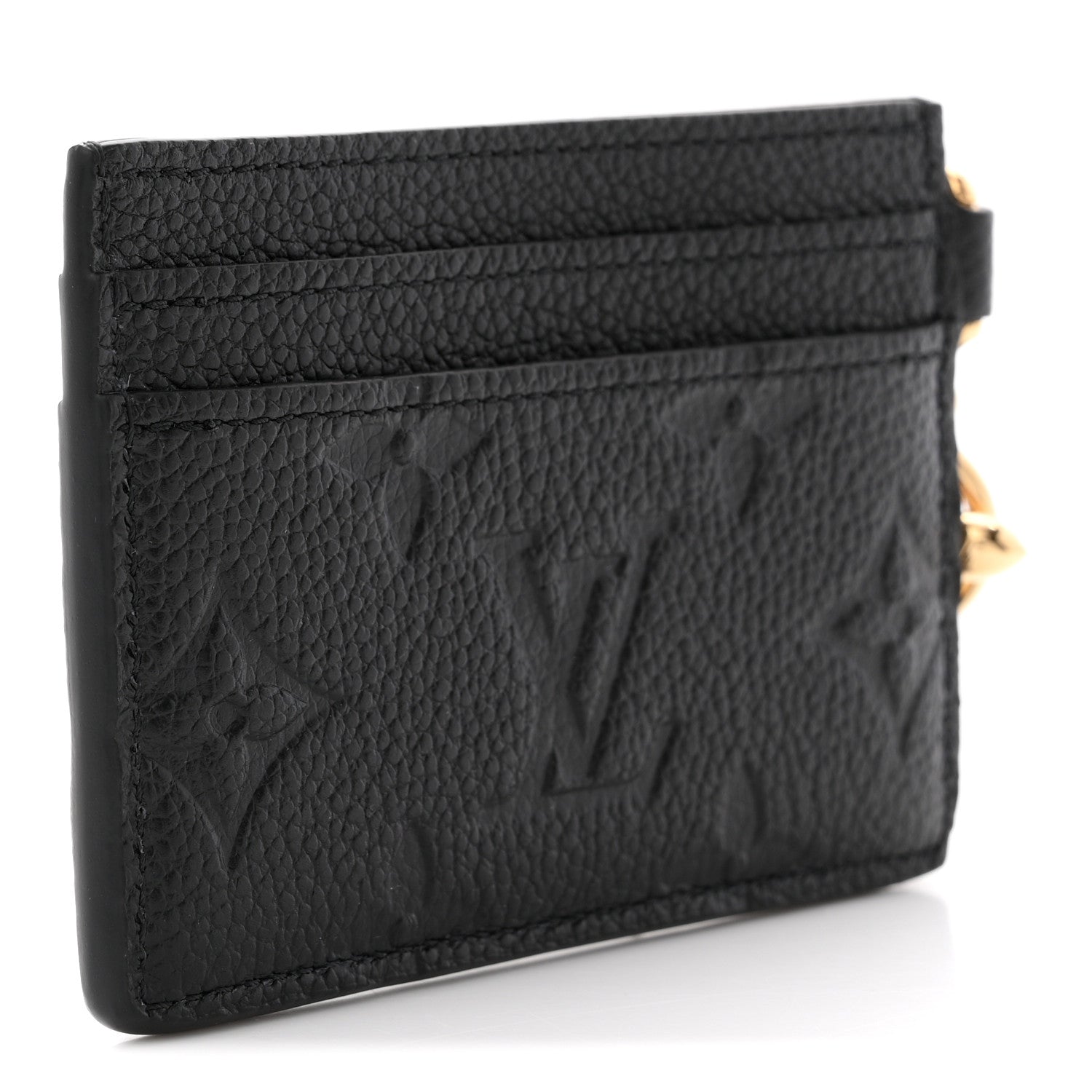 Louis Vuitton Empreinte Monogram LV Charms Card Holder Black 3 of 7
