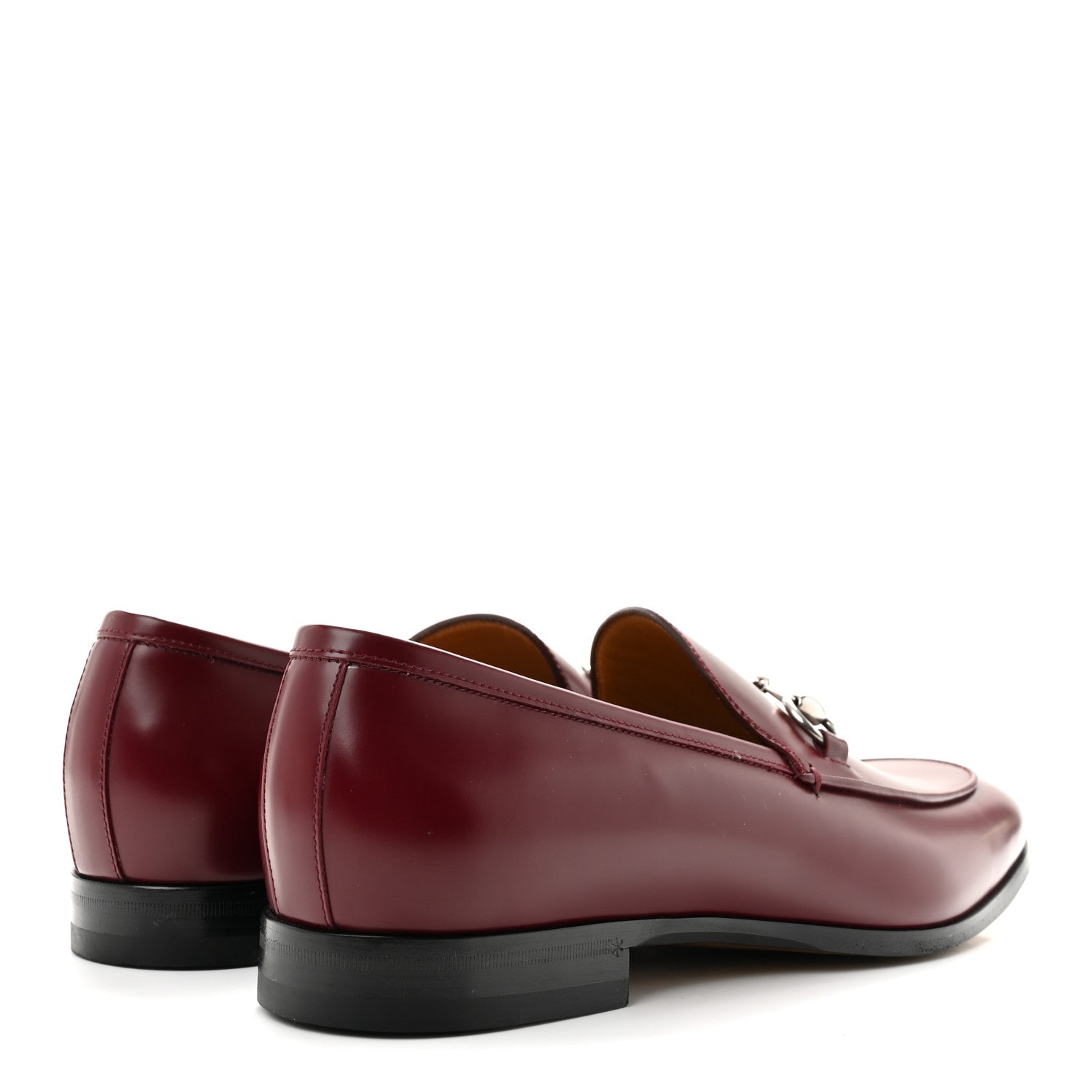 Gucci Betis Glamour Calfskin Mens Jordaan Loafers 10.5 Rosso Ancora 6 of 10
