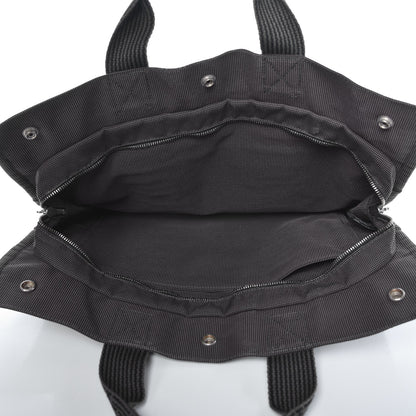 Hermes Canvas Herline MM Tote Grey 5 of 11