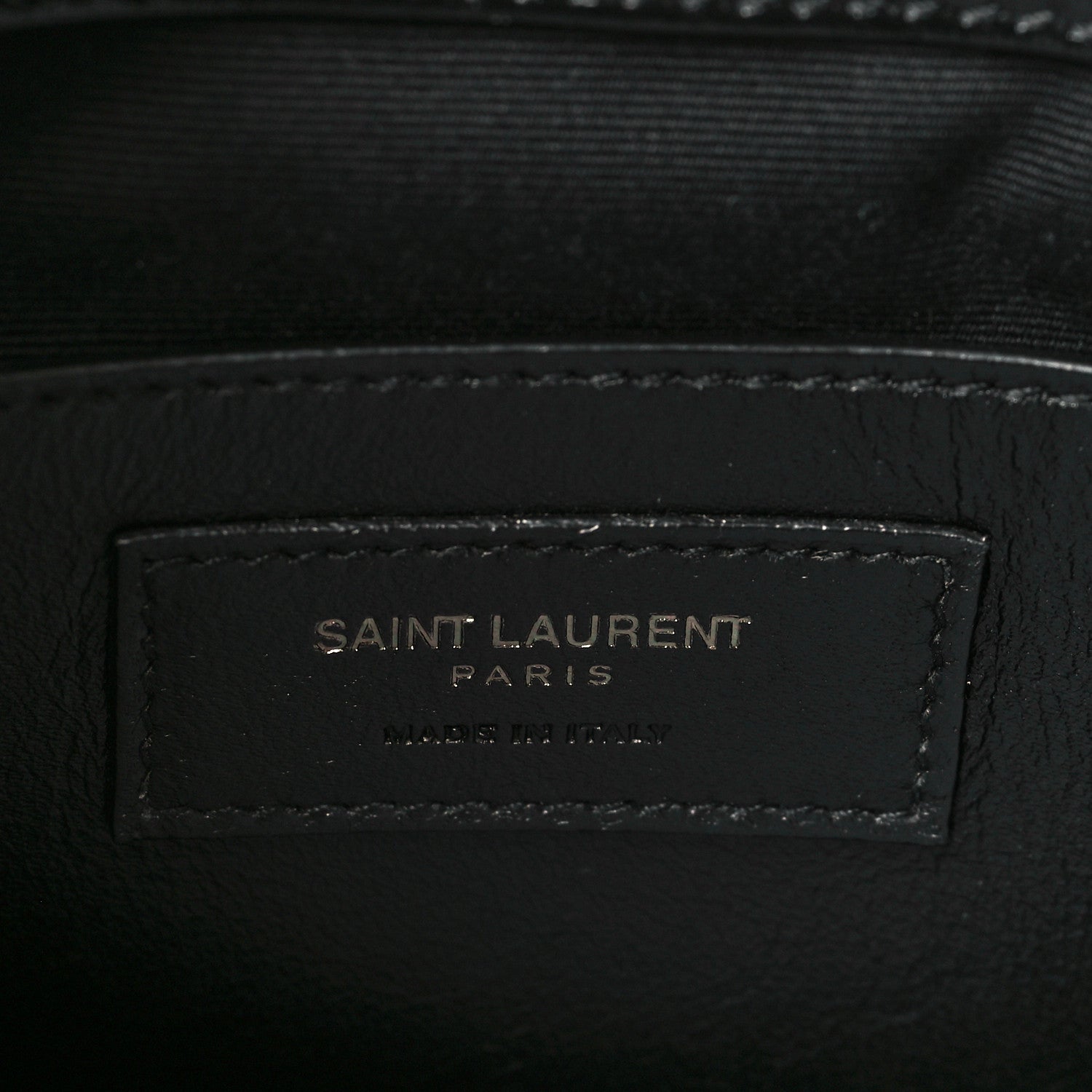 Saint Laurent Crinkled Calfskin Matelasse Monogram Baby Niki Chain Satchel Black 6 of 9