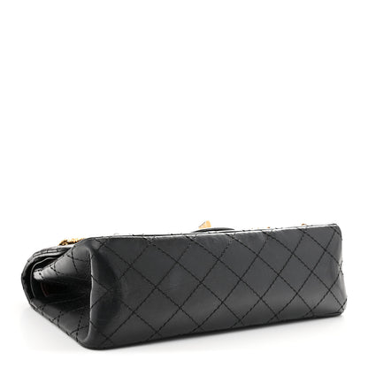 Chanel Aged Calfskin Lucky Charms 2.55 Reissue 225 Flap Black 4 of 11