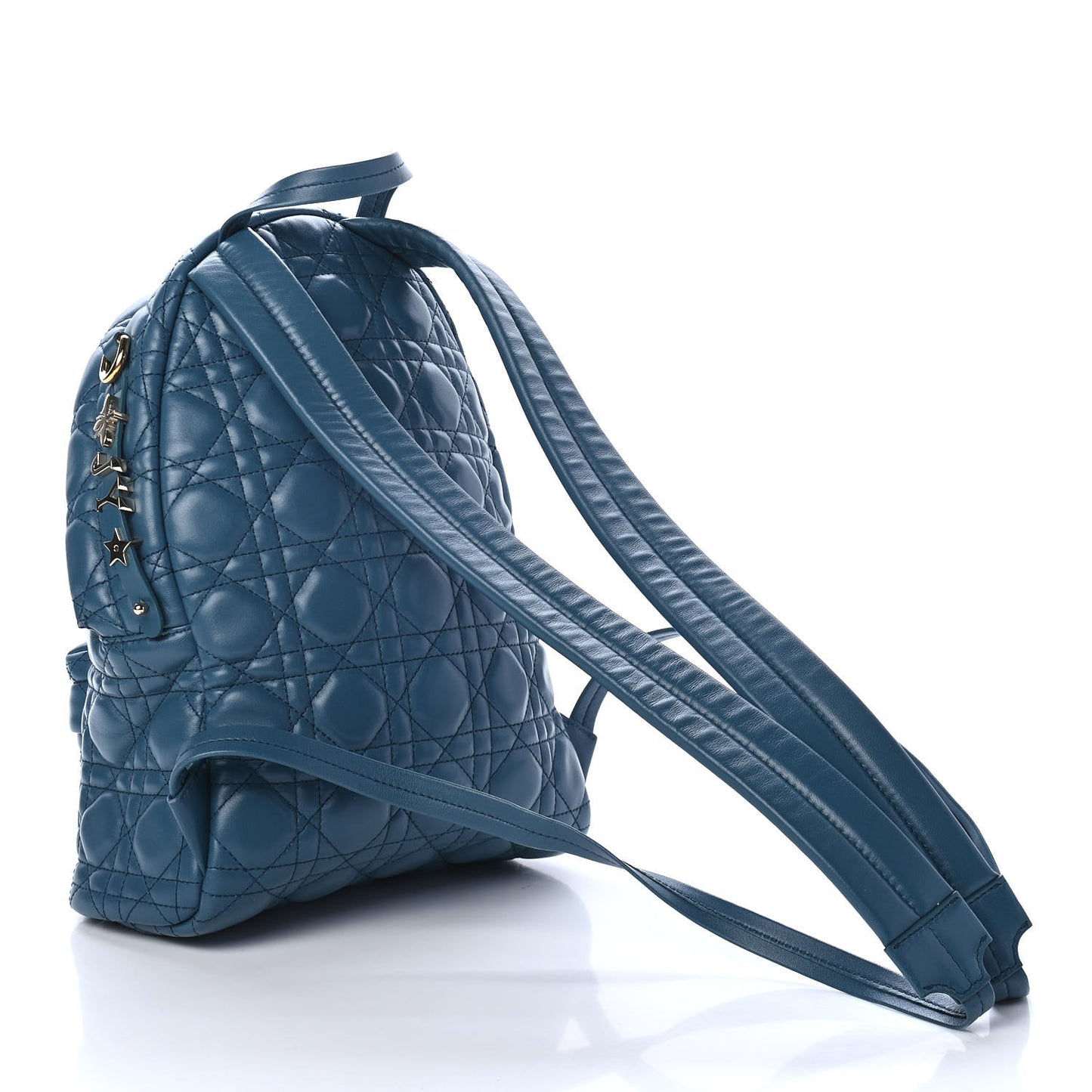 Lambskin Cannage MyABCDior Backpack Blue