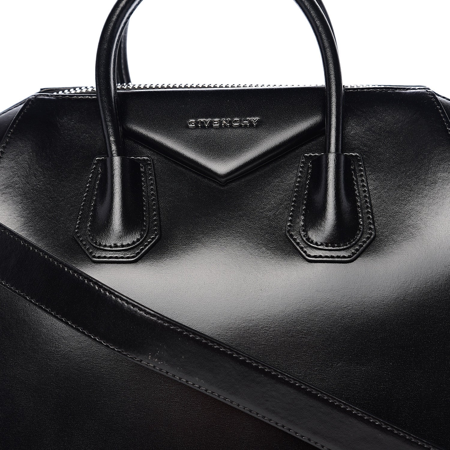 Givenchy Shiny Lord Calfskin Medium Antigona Black 9 of 9