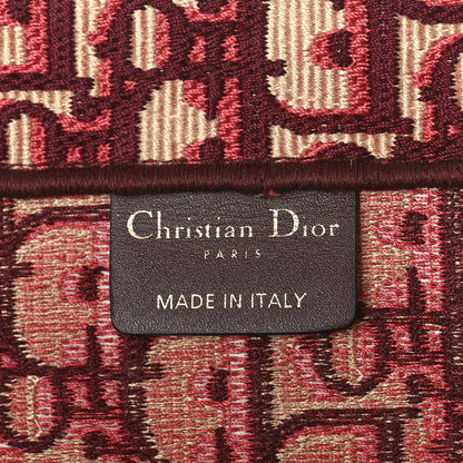 Christian Dior Oblique Large Book Tote Burgundy Multicolor 6 of 9