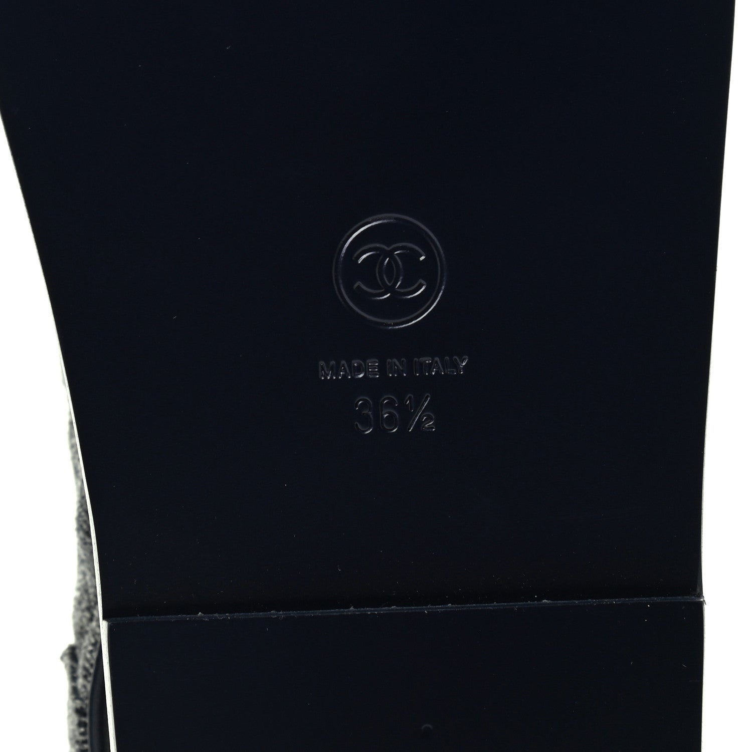 Chanel Denim Quilted Dad Sandals 36.5 Grey 6 of 9
