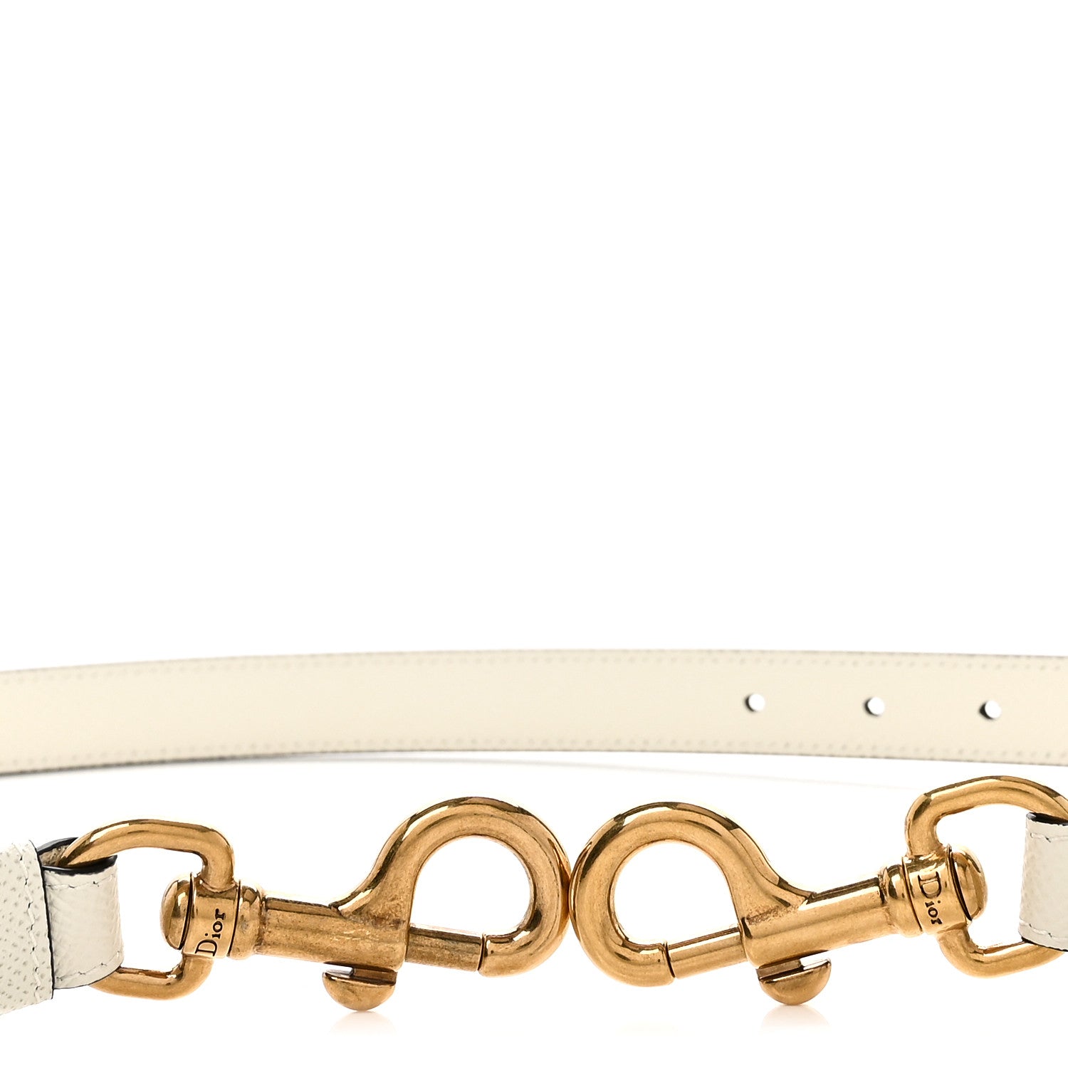 Christian Dior Grained Calfskin Saddle Adjustable Shoulder Strap