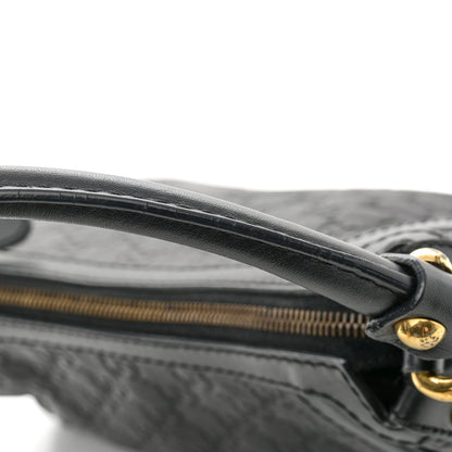 Gucci Guccissima Small Scarlett Studded Interlocking G Hobo Black 13 of 15
