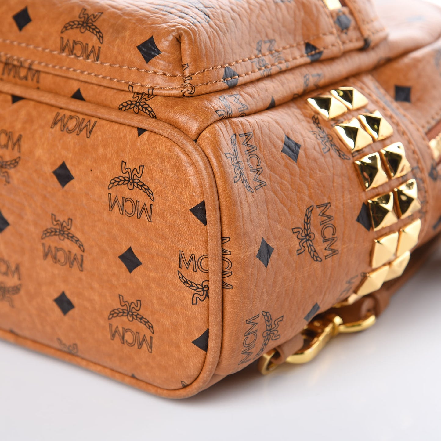 Visetos Side Stud X-Mini Stark Backpack Cognac