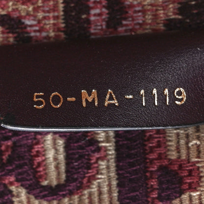 Christian Dior Oblique Medium Book Tote Burgundy Multicolor 7 of 11