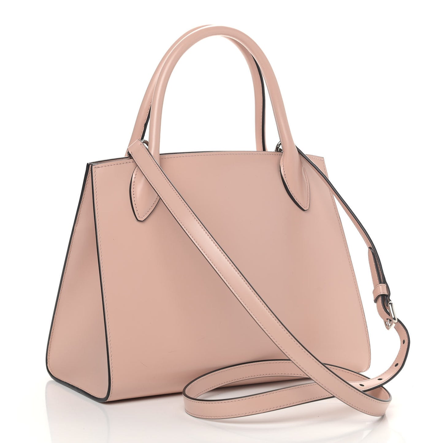 Spazzolato Small Monochrome Top Handle Tote Pesca
