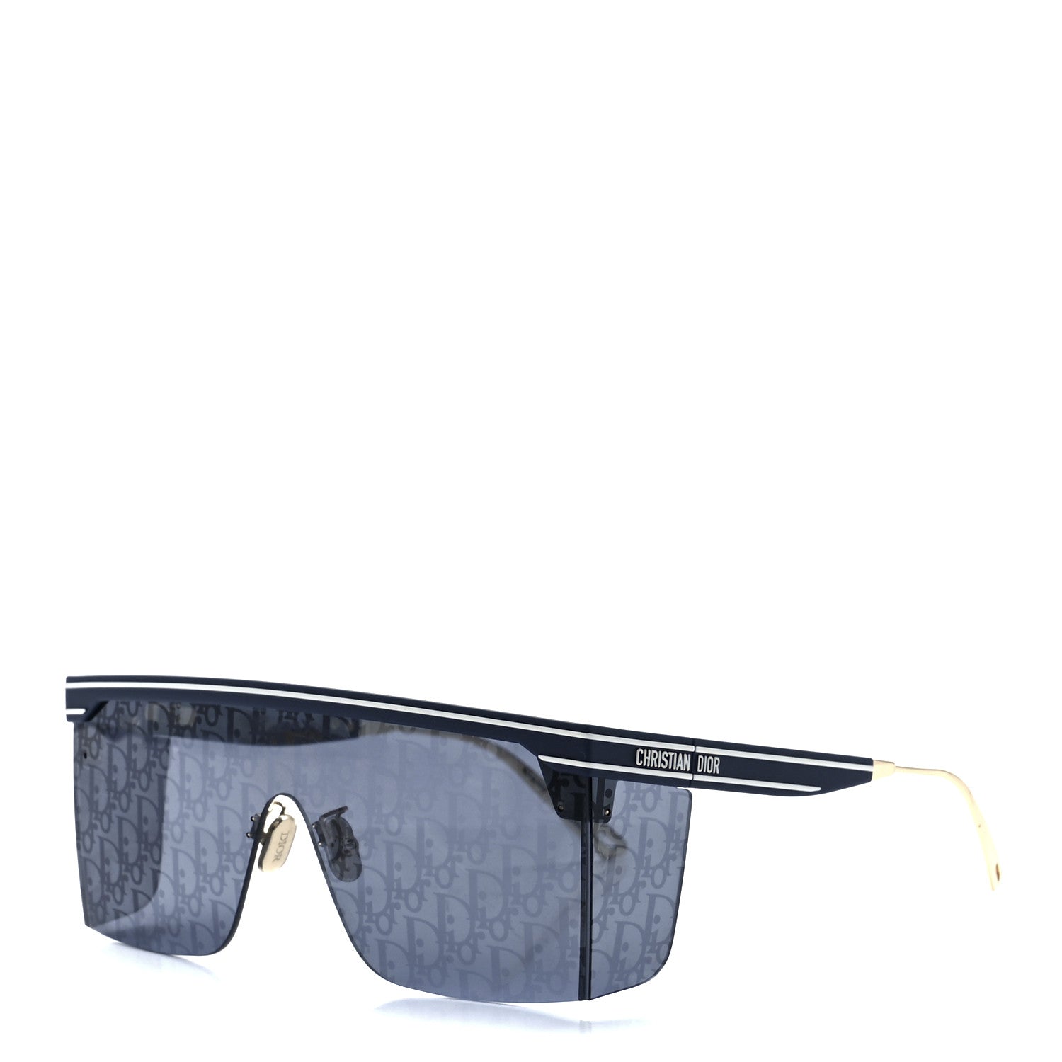 Christian Dior Oblique Diorclub M1U Mask Sunglasses Blue 1 of 7
