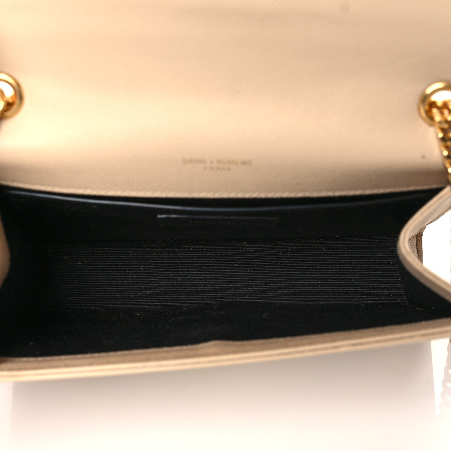 Saint Laurent Grain De Poudre Small Monogram Kate Satchel Nude Powder 4 of 17