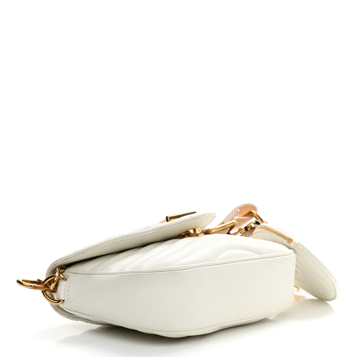 Louis Vuitton Calfskin New Wave Multi Pochette Snow 4 of 10