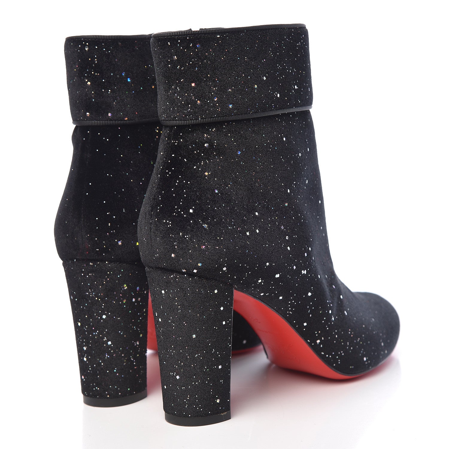 Christian Louboutin Velvet Galactica Moulamax 85 Booties 38 Black 4 of 8