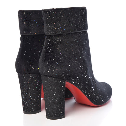 Christian Louboutin Velvet Galactica Moulamax 85 Booties 38 Black 4 of 8