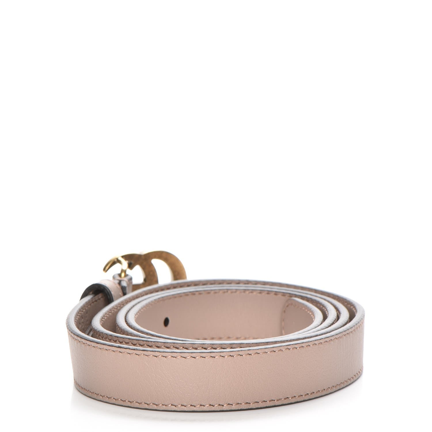 Gucci Calfskin Double G 20mm Belt 100 40 Porcelain Rose 3 of 5