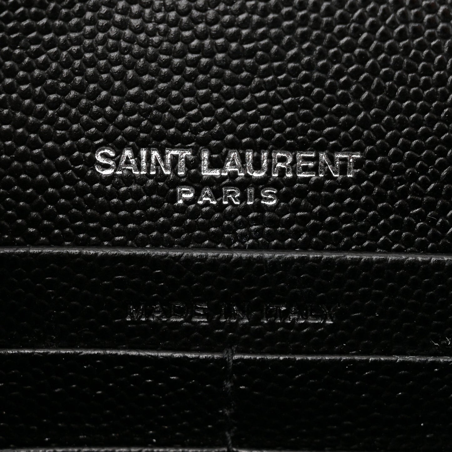 Grain De Poudre Classic Monogram Kate Tassel Chain Wallet Black