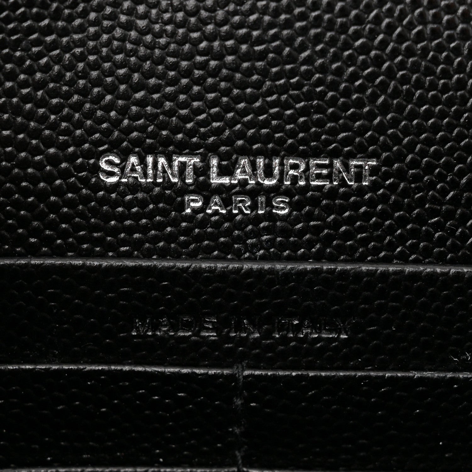 Saint Laurent Grain De Poudre Classic Monogram Kate Tassel Chain Wallet Black 6 of 10