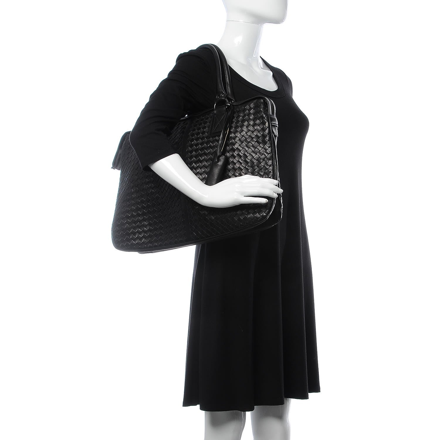 Bottega Veneta Nappa Intrecciato Briefcase Black 2 of 8