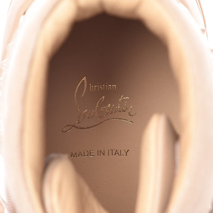 Christian Louboutin Calfskin Crosta Patent Spikes Mens Loubikick Flat Sneakers 41 Nude 7 of 8