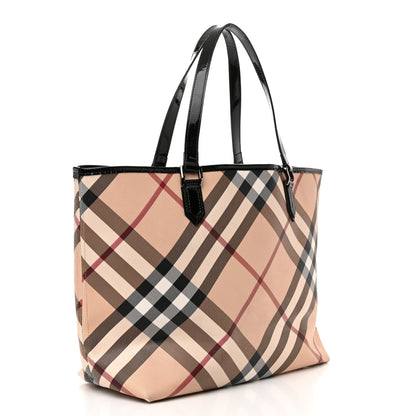 Burberry Supernova Check Large Nickie Tote Black 4 of 14