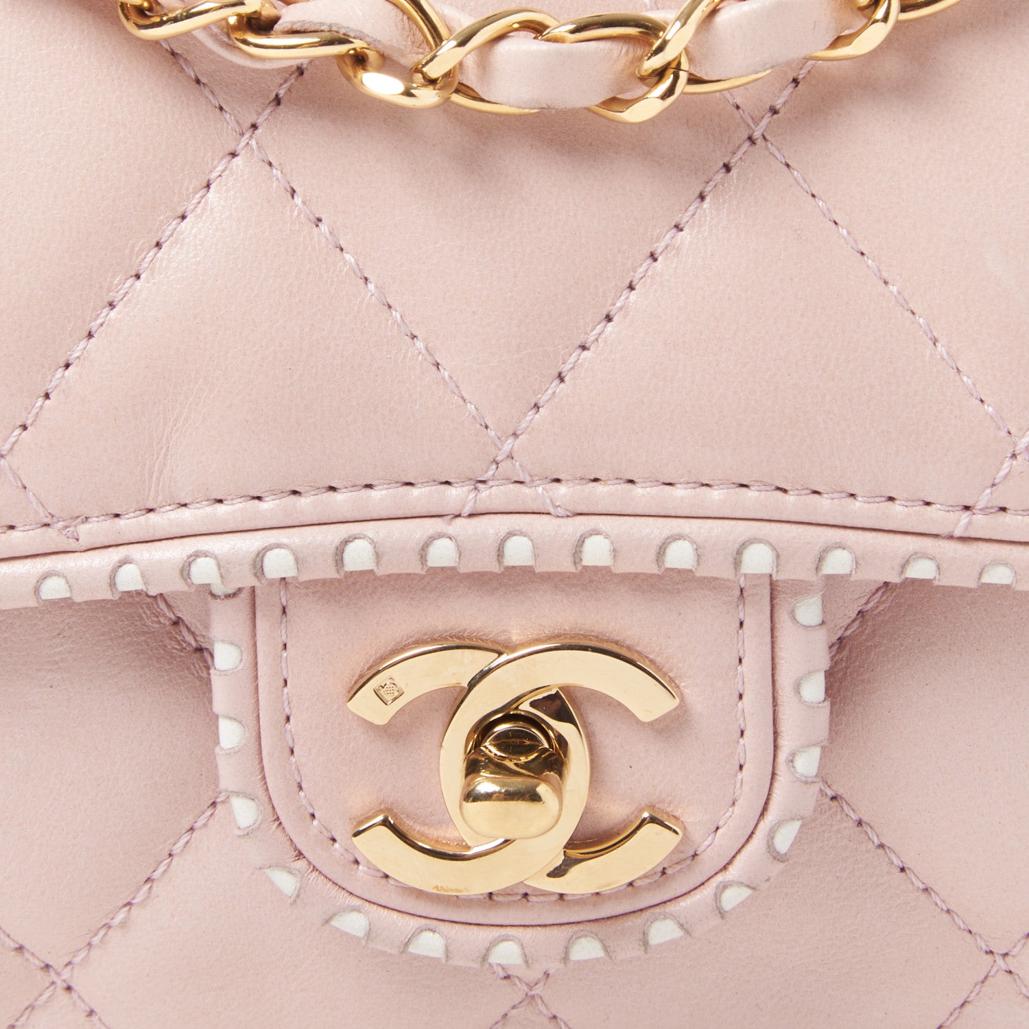 Chanel Lambskin Quilted Medium Single Flap Light Pink 7 of 9