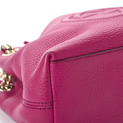 Gucci Cellarius Calfskin Small Soho Chain Shoulder Bag Bright Bouganville 9 of 13