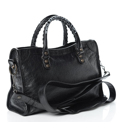 Balenciaga Agneau Classic Hardware Graffiti Handles S City Black 4 of 12