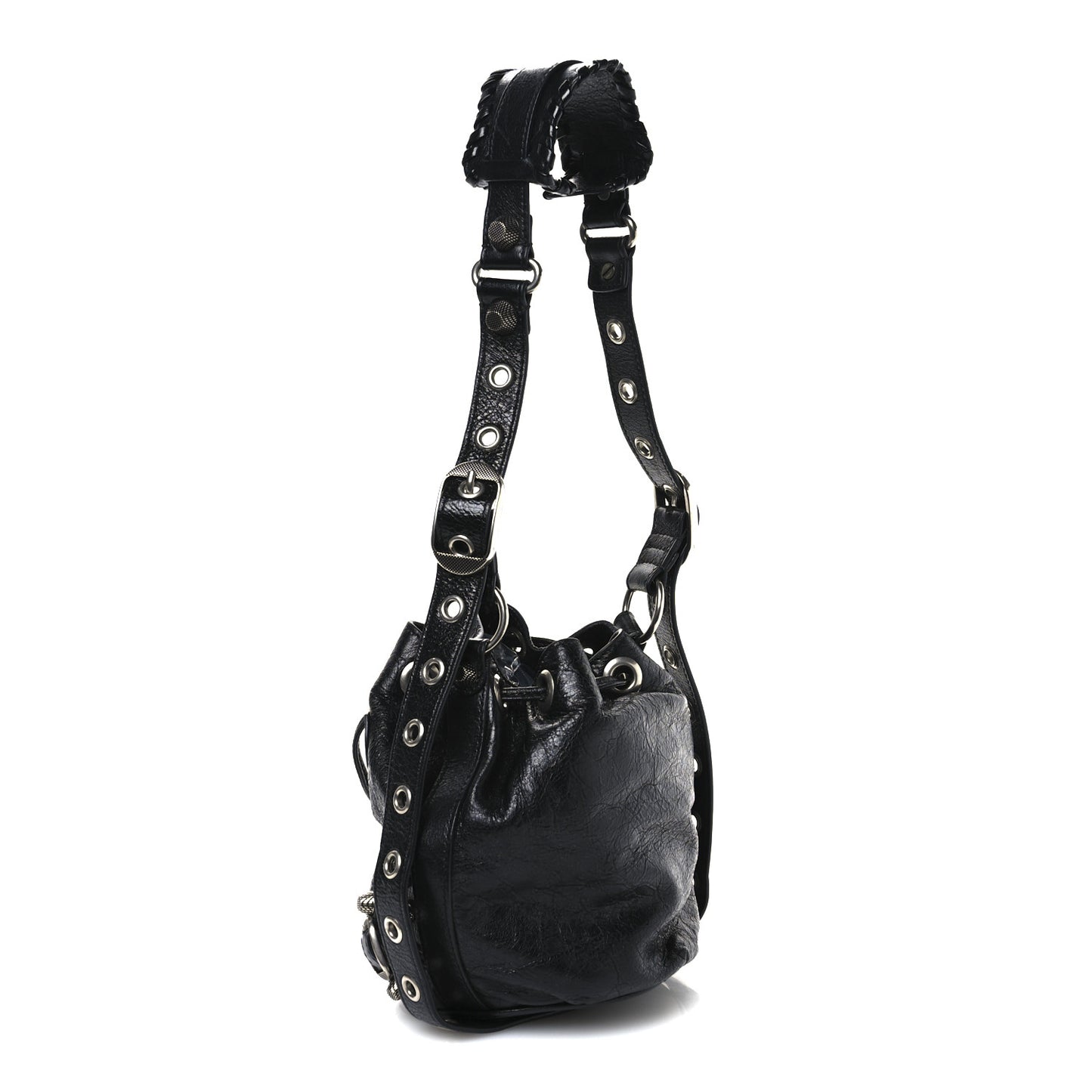 Agneau Arena Le Cagole Bucket Bag XS Black