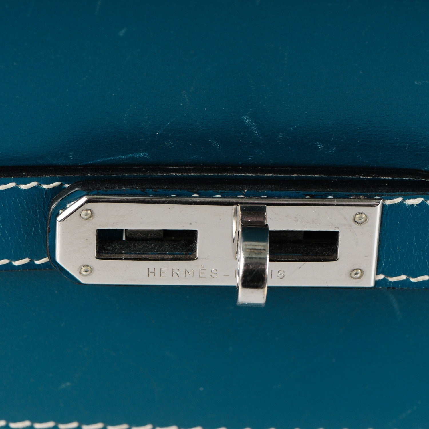 Hermes Box Kelly Depeche 38 Bleu Thalassa 32 of 34