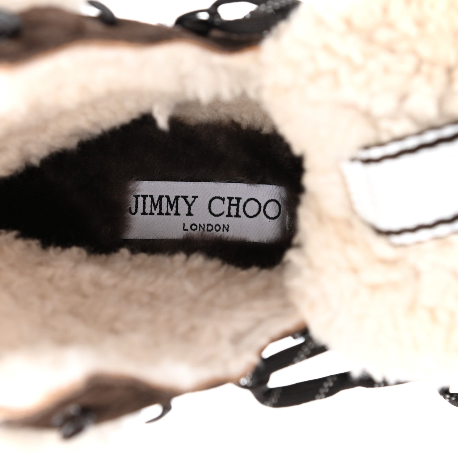 Jimmy Choo Suede Shearling Eshe Flat Boots 40 Brown 7 of 8