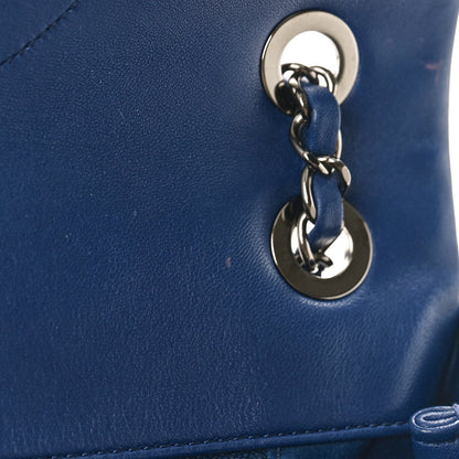 Chanel Lambskin Quilted Large CC Crossing Flap Navy 14 of 15