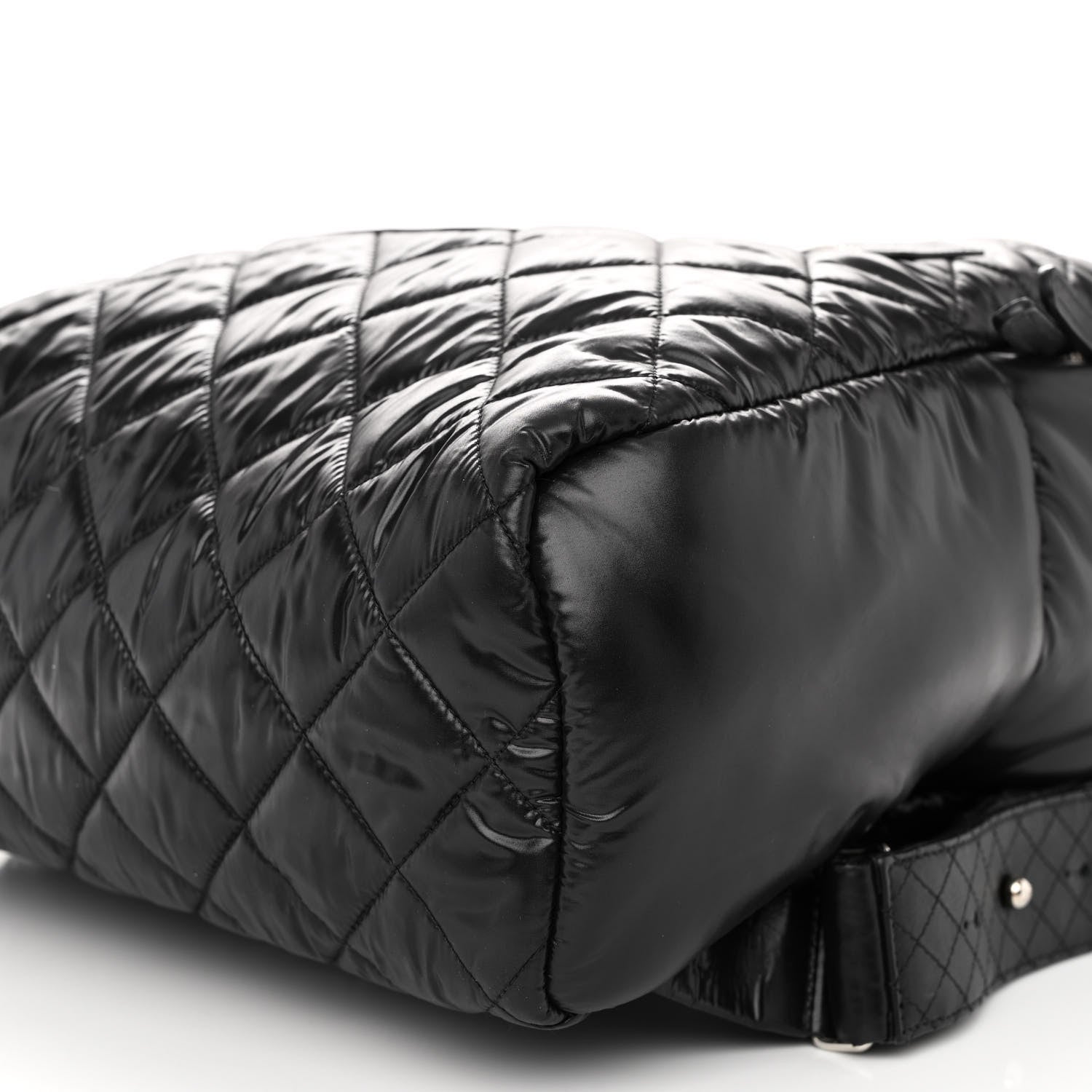 Chanel Nylon Quilted Coco Cocoon Backpack Black 9 of 9