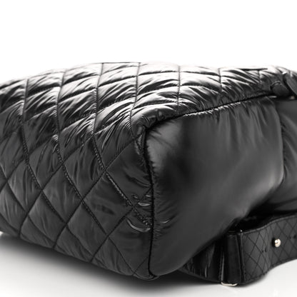 Chanel Nylon Quilted Coco Cocoon Backpack Black 9 of 9