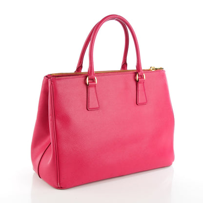 Prada Saffiano Large Galleria Double Zip Tote Fuxia 3 of 9