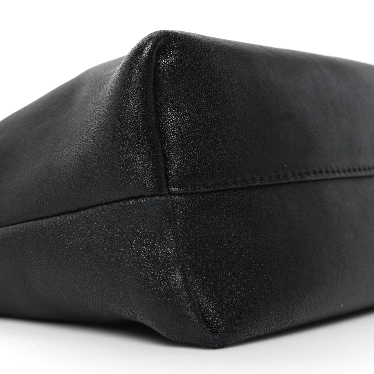 Loewe Mellow Nappa Medium Donut Chain Flamenco Knot Clutch Black 9 of 10