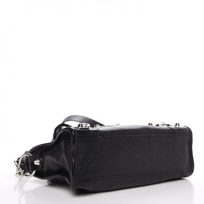 Balenciaga Chevre Silver Metallic Edge Hardware Mini City Black 5 of 10