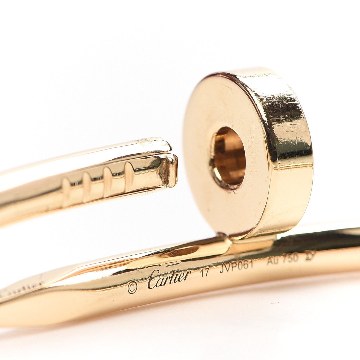 Cartier 18K Yellow Gold Juste Un Clou Bracelet 17 5 of 6