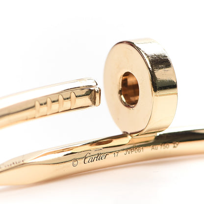 Cartier 18K Yellow Gold Juste Un Clou Bracelet 17 5 of 6