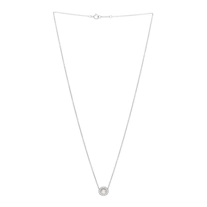 Tiffany Platinum Diamond Enchant Flower Pendant Necklace 3 of 5