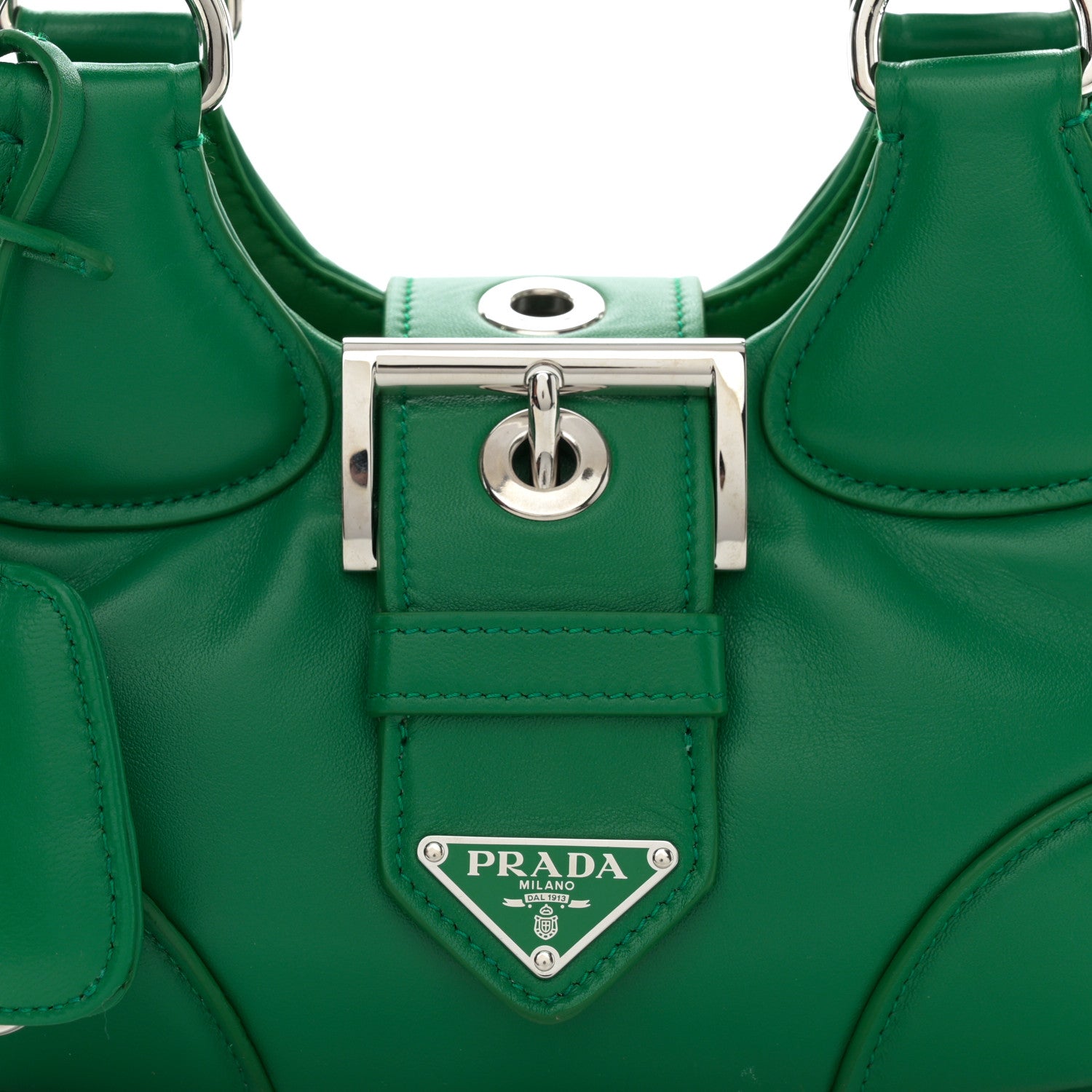Prada Nappa Soft Padded Re-Edition 2002 Moon Bag Mango 8 of 11